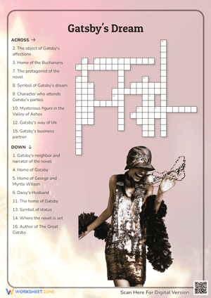 Gatsby's Dream Crossword Puzzle