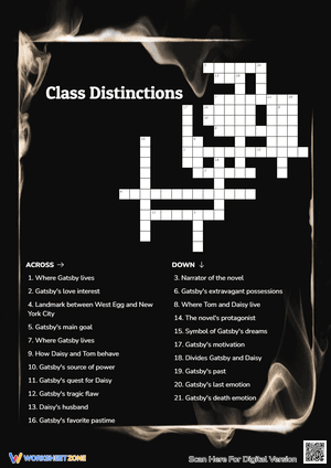 Class Distinctions Crossword Puzzle