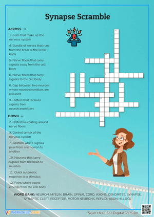 Synapse Scramble Crossword Puzzle