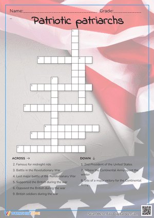 Patriotic patriarchs Crossword Puzzle 