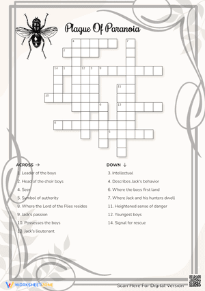 Plague Of Paranoia Crossword Puzzle