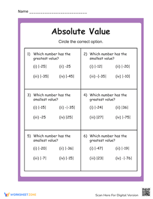 Absolute Value #9