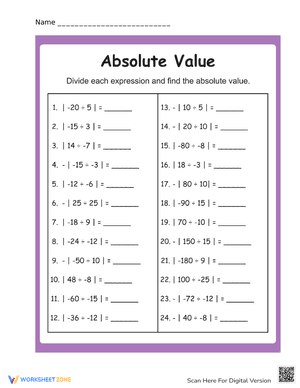 Absolute Value #12