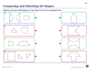 Composing and Matching 2D Shapes