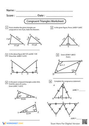 Congruent Triangles 1