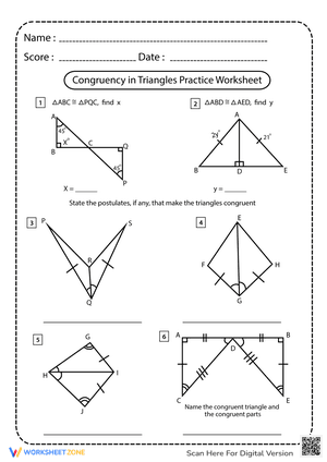 Congruency in Triangles