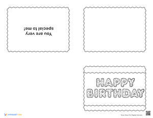 Happy Birthday Card Template