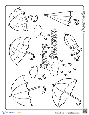 spring-coloring-pages-rain-umbrellas