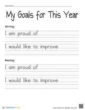 Student Goal-Setting Sheet