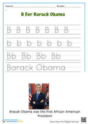 B for Barack Obama