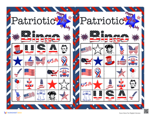 Patriotic Bingo 2