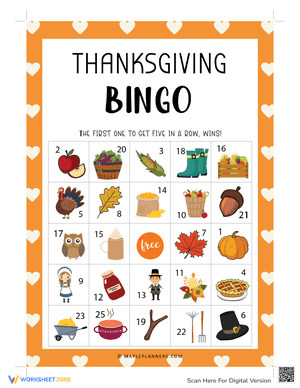 Thanksgiving Bingo 5
