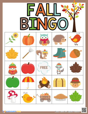 Fall Bingo 8
