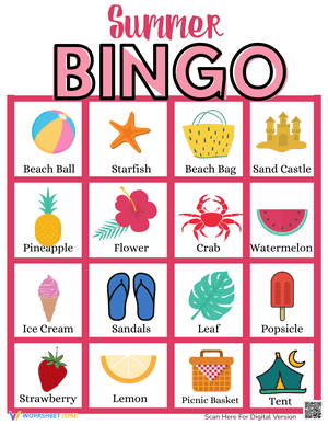 Summer Bingo 1