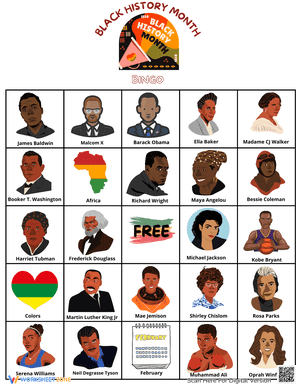 Black History Month Bingo Cards 5