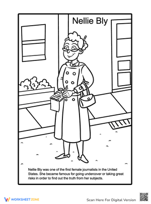 Nellie Bly Coloring Page