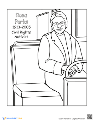 Rosa Parks Coloring Page