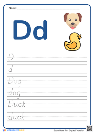 Letter D Practice
