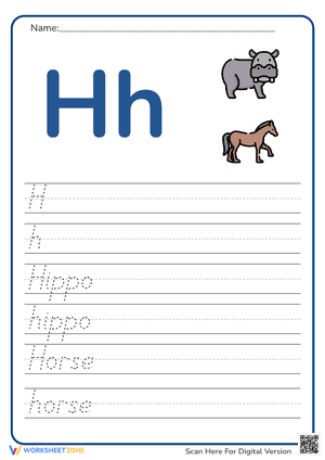 Letter H Practice