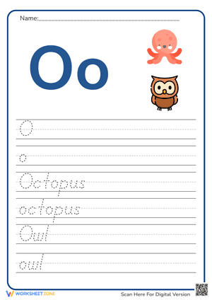 Letter O Practice