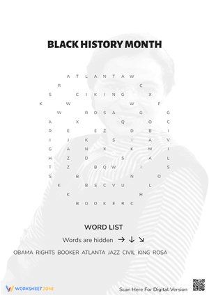 Black History Month Word Find