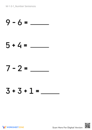 M-1-3-1_Number Sentences