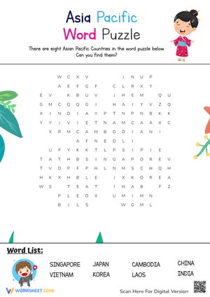 Asia Pacific Word Puzzle