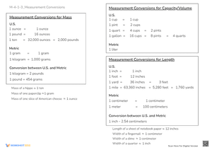 M-4-1-3_Measurement Conversions
