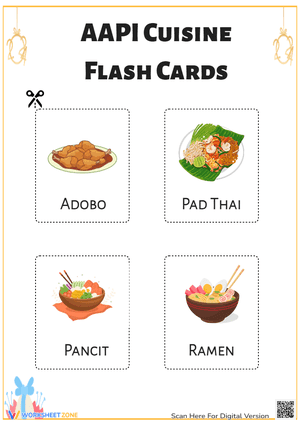 AAPI Cuisine Flash Cards