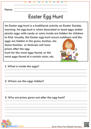 Easter Egg Hunt - Reading Comprehension