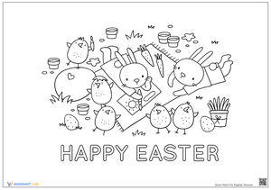 Easter Coloring Pages for Preschoolers