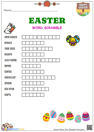 Easter Word Scramble 2
