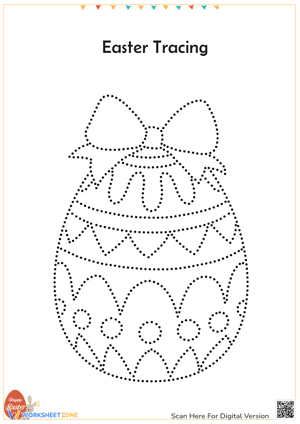 Easter Tracing and Coloring Pages for Kids