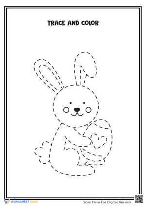 Easter Tracing and Coloring Pages for Kids