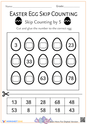 Easter Egg Skip Counting