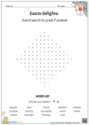 Easter Delight Word Search