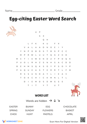 Egg-citing Word Search