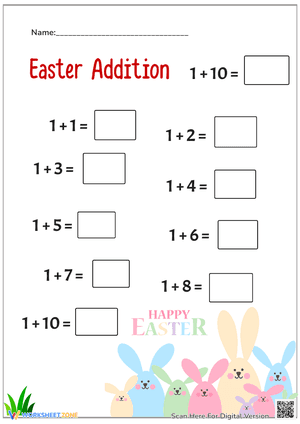 Easter Math Activity: Adding One!