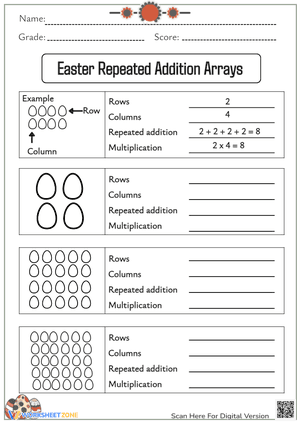Easter Repeated Addition Arrays