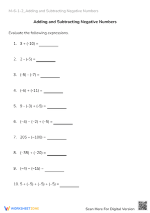 M-6-1-2_Adding and Subtracting Negative Numbers