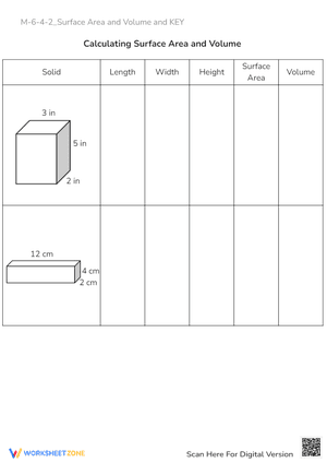 M-6-4-2_Surface Area and Volume and KEY