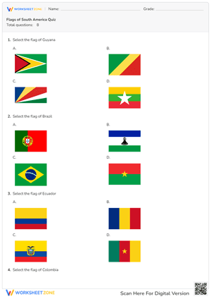 Flags of South America Quiz