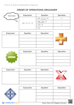 M-6-6-3_Order of Operations Organizer