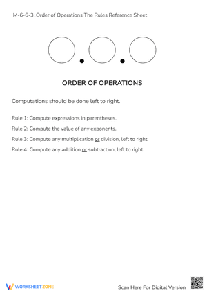 M-6-6-3_Order of Operations The Rules Reference Sheet