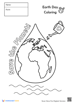 Earth Day Coloring Pages - Save the Planet!