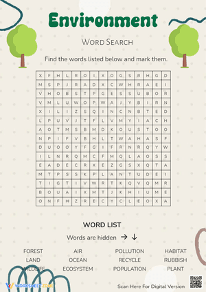 Environment Word Search