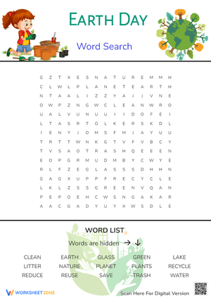 Earth Day Word Search 
