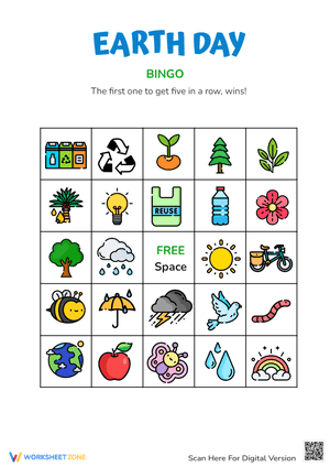 Earth Day Bingo Card 4