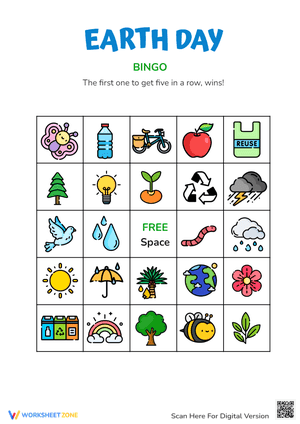 Earth Day Bingo Card 5
