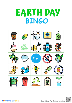 Earth Day Bingo Game